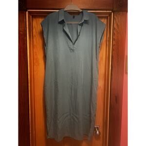 Eileen Fisher Blue Dress Tencel Small S Pockets